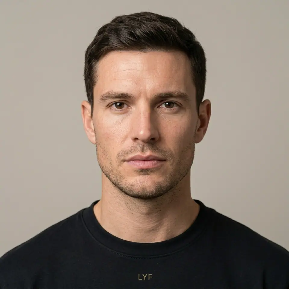 Approved studio portrait of Alexandros Lyras