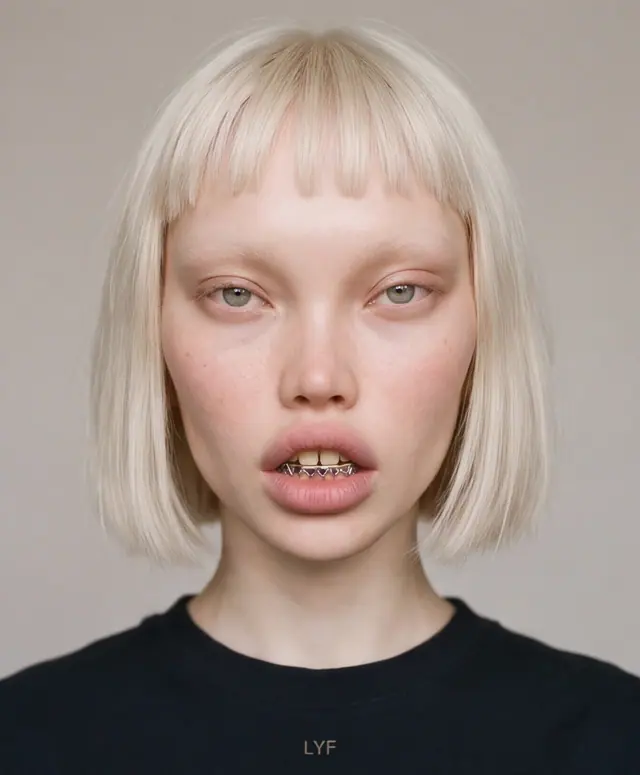 Freya Nyström, Front view
